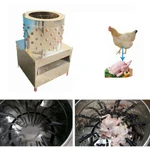 Made in India Commercial 3 Birds Chicken De-feathering Machine with 0.5HP Crompton Motor